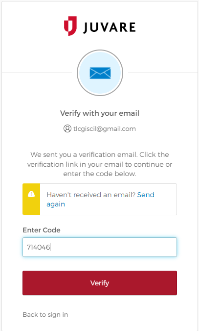 verify code