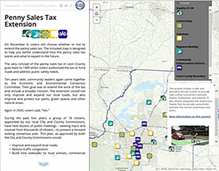 Penny Sales tax story map
